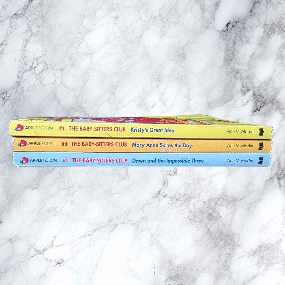 Vintage 80s The Baby-Sitters Club Books Set of 3 Apple Paperbacks